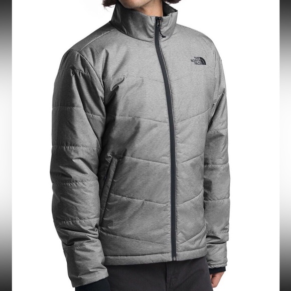 The North Face Mens Junction Insulated water repellent Jacket green Grey Sz Med - Picture 1 of 6